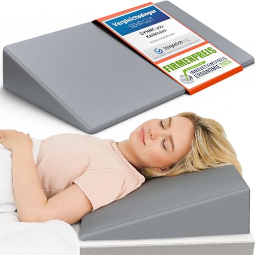 DYNMC you Keilkissen Bett 90 x 45cm - Test SEHR GUT - Oeko TEX Zertifiziert Matratzenkeil - Kissen bei Beschwerden im Nacken und Rücken - Erhöhung beim Schnarchen