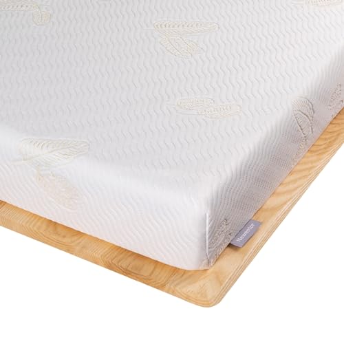 Newentor® Matratzen Topper 90x190cm H4 H5 Hart, Matratzentopper 90x190 Gel Boxspringbett Schlafsofa, Mattress Topper 90x190 Bett Gelschaum Bezug Kaltschaum 7CM Höhe