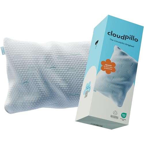 Cloudpillo Premium Memory Foam Kissen - Höhenverstellbares Kopfkissen 50x70 cm - Ergonomisches Kopfkissen - Kühl und Warm Pillow - Hypoallergenes Bettkissen - Nachhaltig und Ideal für Allergiker