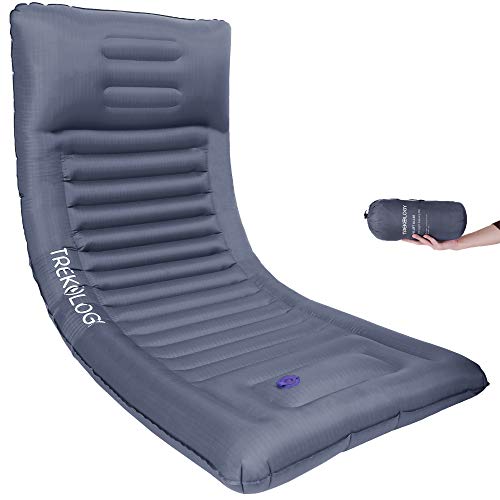 TREKOLOGY Isomatte aufblasbar, Sleeping Pad, Camping Luftmatratze - UL140 aufblasbare Isomatte Camping Isomatte Isomatte Ultraleicht, Isomatte leicht kleines Packmaß für einen erholsamen Schlaf