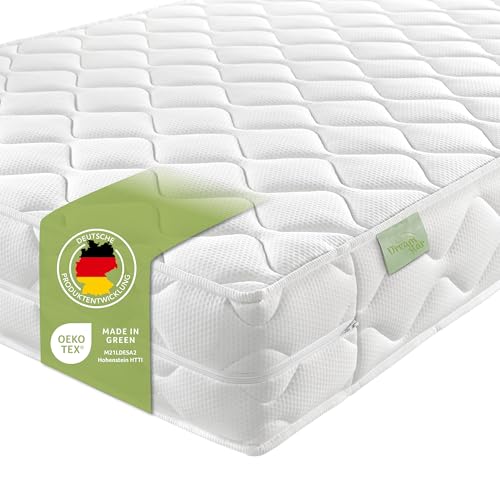 DREAMSTAR Ergo Flex Duo I ergonomische 7-Zonen Kaltschaummatratze I 16 cm hoch I Öko-Tex Zertifiziert I Härtegrad 3 und 4 (H3 & H4) I Made in EU I 140 x 200 cm