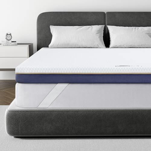 BedStory Topper 90x200cm, 7,5cm Höhe H3&H2 Gel Memory Foam Topper, Öko-TEX® Zertifiziert Gelschaum Matratzentopper, Atmungsaktiver Matratzen Topper für Boxspringbett, Hypoallerger Bezug waschbar