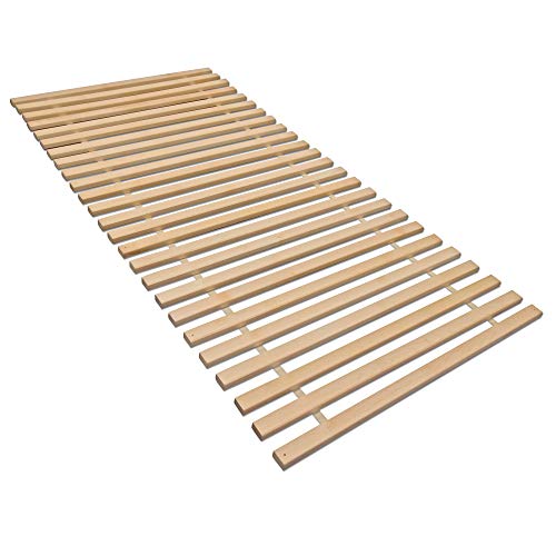 madera Rollrost XXL mit 23 extra stabilen Leisten aus massiven Buchenholz, belastbar bis ca. 280 kg Größe 70 x 200 cm