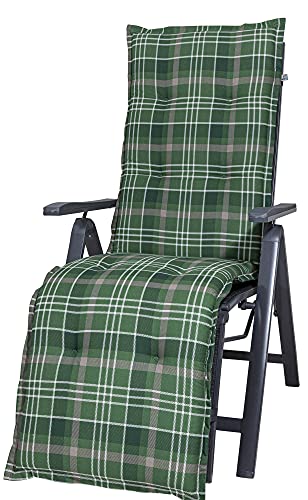 Kettler Polen KETTtex 2395 Auflage Relaxliege Milano grün-braun kariert 170x49x6 cm (ohne Liege)