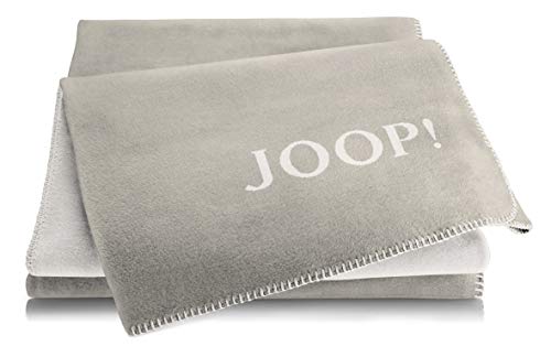 Joop!® Uni-Doubleface I flauschig-weiche Kuscheldecke Sand-Pergament I Wohndecke aus Baumwollmischgewebe in beige I Tagesdecke 150x200cm | nachhaltig produziert in Deutschland I Öko-Tex Standard 100