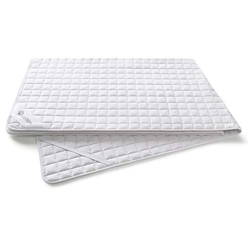 FAM Home Matratzenschoner 120x200cm I Matratzenauflage Atmungsaktiv Praktisch Langlebig Matratzenschutz Hygienische Rundumbezug Optimaler Anti-milben Bezug I Baumwolle - Polyester