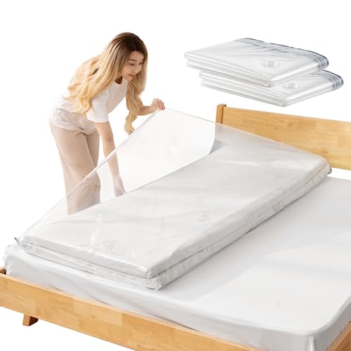 Vakuumbeutel Für Matratzen Bettdecken, 2 STÜCK 240x120 cm Vakuum-Aufbewahrungsbeutel für Matratzen, Kleidung, wasserdicht, verschließbar, wiederverwendbar, platzsparend, Kompressions-Matratze