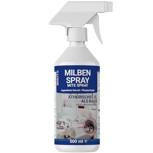 500ml Milbenspray für Matratzen | 100% giftfrei | Bettwäsche | Polster | Textil | Hausstaubmilben Spray | bei Allergie