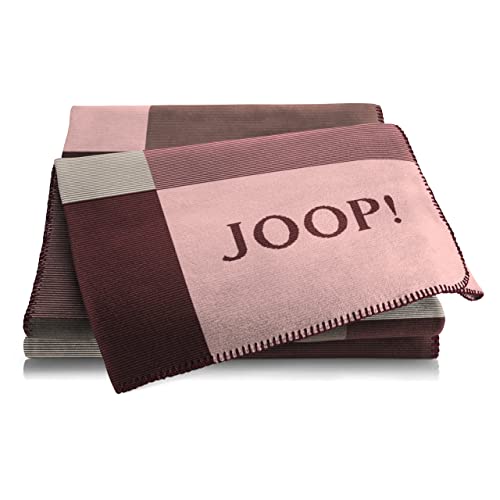 Joop! Wohndecke Mosaic Bordeaux-Rose, 150x200 cm