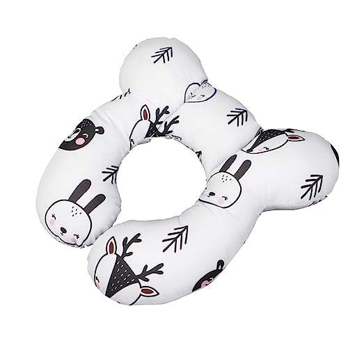 Nackenkissen Baby Reisekissen Kinderwagen Nackenstützkissen Ergonomisch Nackenstütze Weich Nackenpolster Babybett Stützfunktion Nackenhörnchen Kindersitz Schlafkissen Neugeborene Travel Neck Pillow