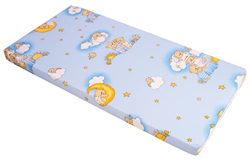 Kinderbettmatratze, Babymatratze 70x140 cm Kinder-Rollmatratze Blau