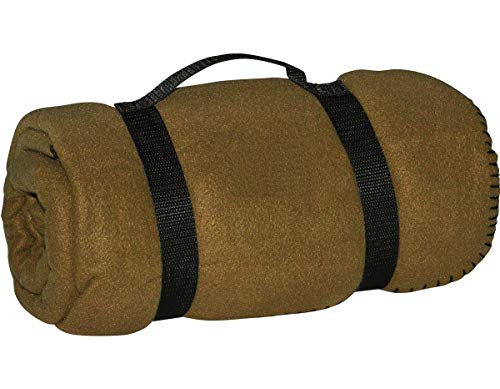 Kuschlige Flauschige Army Style Picknick Decke Outdoordecke Schlafdecke Unterlage (Dark-Coyote)