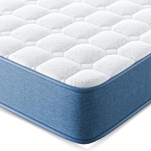 wowttrelax Matratze, 7-Zonen Federkernmatratze Memory Foam Soft Gestrick H2&H3, Optimale Unterstützung von Lenden- und Beckenbereich Classic Spring 90x200