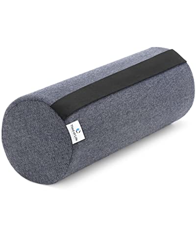 Nackenrolle UniROLL 15x40 cm mit schnelltrocknendem Thermo-Bezug | Orthopädische Knie-Rolle aus Memory-Foam | Ergonomisches Beinkissen und Knie-Kissen | Schaumstoff-Rolle für Rücken & Seitenschläfer