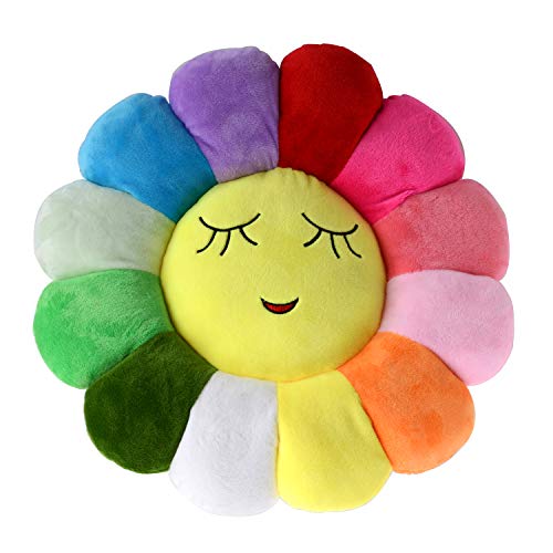 LADAMI 38,1 cm Sonnenblumen-Bodenkissen für Kinder, weiches Sitzkissen, Stuhlkissen, Sofakissen, für Mädchenzimmer und Babyzimmer, Heimdekoration