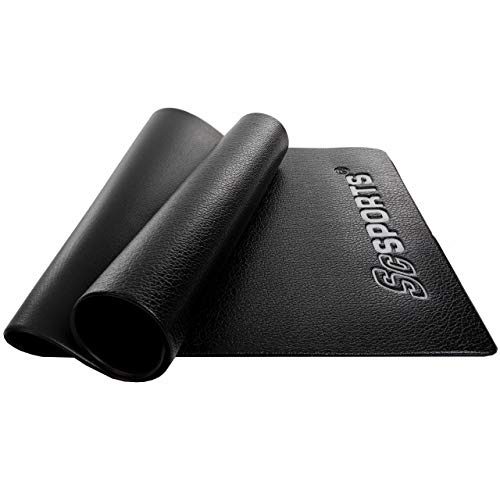 ScSPORTS® Bodenschutzmatte - rutschfest, Schalldämmend, Größenwahl - Matte, Bodenmatte, Multifunktionsmatte, Unterlegmatte, Schutzmatte für Fitnessgeräte, Laufband, Heimtrainer (160x80x0,6 cm)