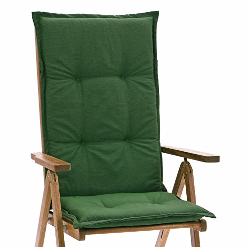 Hochlehner Sessel Auflagen Rio 50318-201 uni gruen 118 x 49 cm (ohne Stuhl)