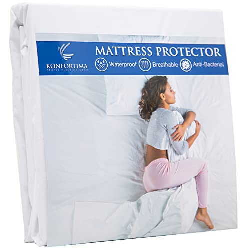 Matratzenschoner 180 x 200 cm wasserdicht | Atmungsaktive Matratzenauflage 180/200 | Hygienischer Anti-Milben Matratzenbezug | Wasserundurchlässiger Matratzen-Schutz | Matratzen-Topper 180x200