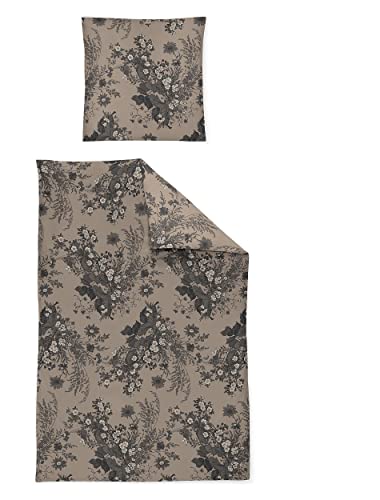 Irisette Mako-Satin Bettwäsche Set Sky 8396 Natur 140 x 200 cm + 1 x Kissenbezug 90 x 70 cm