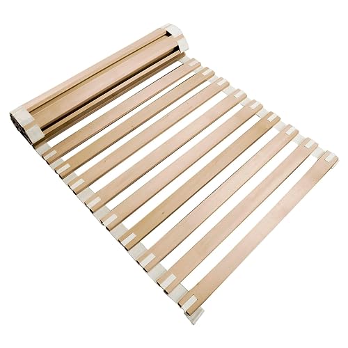 Bale Bio Holz Rollrost für Bett Matratze I 80 x 200 cm, extrem stabiles & Flexibles Lattenrost rollbar mit Starren Holzleisten aus Lindenholz (23 Holzleisten), Roll-Lattenrost Bettrost Holzlatten