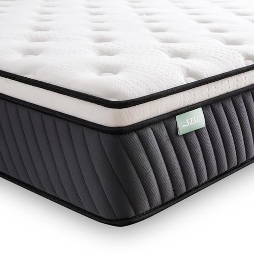 SZsuilong Matratze 160x200, Höhe 30cm Taschenfederkernmatratze 7-Zonen Härtegrad H3 H4 mit Memory Foam Komfort Federkernmatratze Ergonomischer, 100 Nächte Probeschlafen