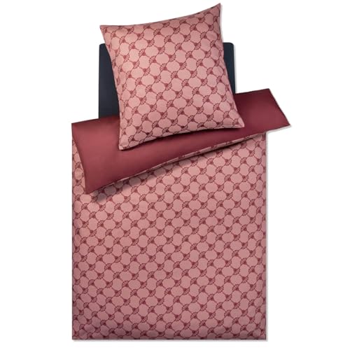 Joop! Bettwäsche Cornflower Double fine Rouge 1 Bettbezug 155 x 220 cm + 1 Kissenbezug 80 x 80 cm