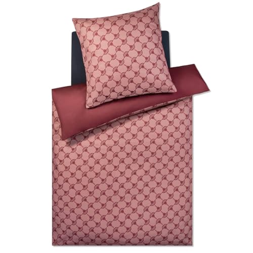 JOOP! Satin Bettwäsche Cornflower Double 4083 | 16 Fine Rouge - 155 x 220