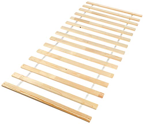 Inter Link – Lattenrost – Rolllattenrost – 90 x 200 cm (13 Latten) – Bettrost – Holzlatten – Kiefer Massivholz – Stärke 18mm