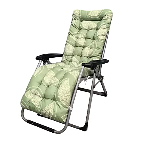 KAYBTNT Gartenliege Auflage - Extra Dicke Liegenauflage - Bequeme Sonnenliege Auflage - Deckchair Auflagen - Anti-Rutsch Liegestuhl Auflage für Outdoor Terrasse (170 x 53 x 8 cm),Grün