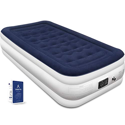 Blackace arteesol Luftmatratze Selbstaufblasend - Airbed Luftmatratze 1 Person Gästebett Einzel Luftbett One Person mit Eingebauter Elektrischer Pumpe bis 250kg