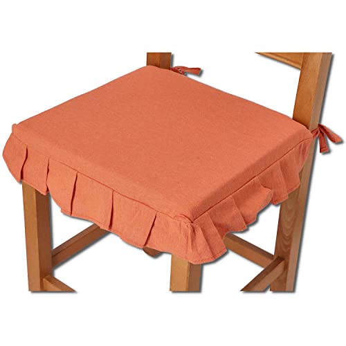 Casatessile Volant Vereinigte Sitzkissen mit abnehmbarem Bezug - ARANCIO