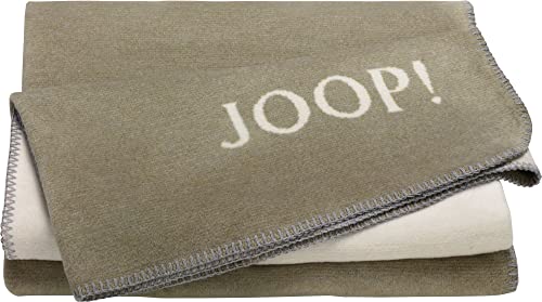 Joop! Plaid Melange Doubleface | Oliv-Natur - 150 x 200