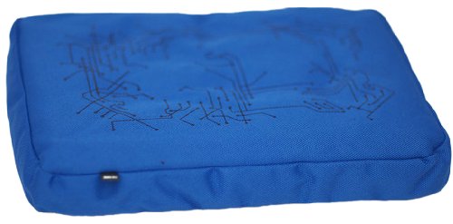 Bosign Surf Pillow Laptop Kissen Blau-Schwarz Hitech Polyester, 262852-3, 27 x 22 x 9,5 cm