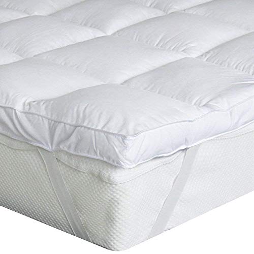 Bedecor Ultra-weich Matratzenauflage, Mikrofaser Polyester Matratzentopper, gefüllte Matratze, Atmungsaktive, 135 x 190 cm