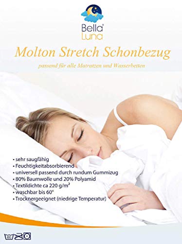 Bella Luna Wasserbett Matratzenauflage Milbenschutz Protector Auflage 200x220 cm wasserdicht