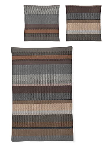 Irisette Mako-Satin Bettwäsche Set Sky 8424 Safran 240 x 220 cm + 2 x Kissenbezug 80 x 80 cm