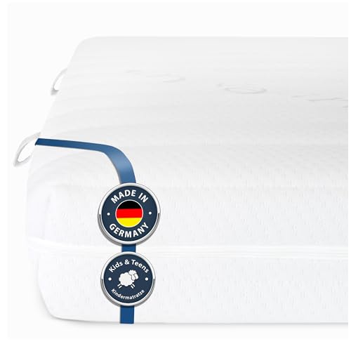 BMM Kindermatratze UpMat 90x200cm H2 für Hochbetten/Kaltschaummatratze Öko-Tex Zertifiziert/für alle gängigen Hoch-Betten/Matratzen produziert in Deutschland