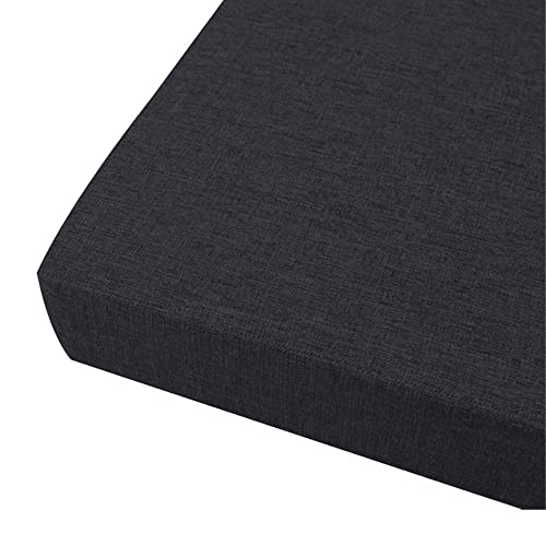 FANSU Sitzerhiohung, Sitzkissen Memory Foam Bequeme Bürostuhl Stuhlkissen für Auto/Esstisch Stühle/Rollstuhl/Gartenstühle/Sofa Rücken Sitzkissen (50x50x5cm,Schwarz)