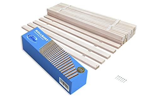 Coemo Rollrost Rolllattenrost 25 ! extrastabile Leisten 6 Befestigungspunkte 100 x 200 cm Lattenrost aus Buche Holz