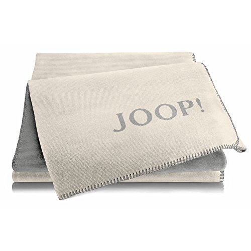 Joop! Wohndecken Melange-Doubleface Natur-Silber 150x200 cm