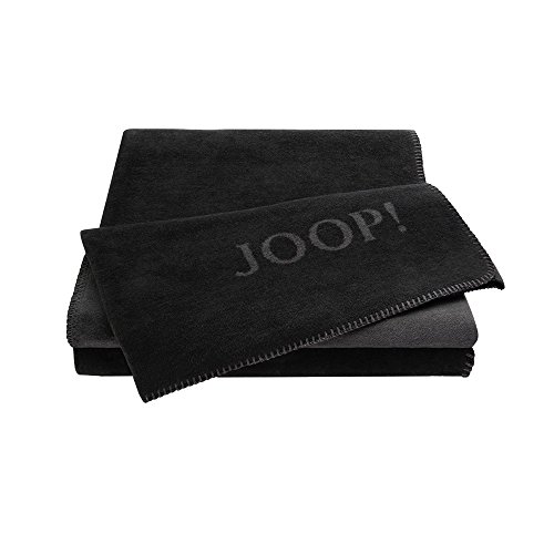 JOOP! Uni-Doubleface Wohndecke schwarz (150x200 cm) Art. 90737