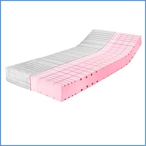 Ravensberger HR-Kaltschaummatratze Komfort-SAN - Härtegrad H2, mittel - 80 x 200 cm, Höhe 19 cm - 7-Zonen Kaltschaummatratze mit Baumwoll-Doppeltuch-Bezug - TÜV-Zertifiziert, Made in Germany