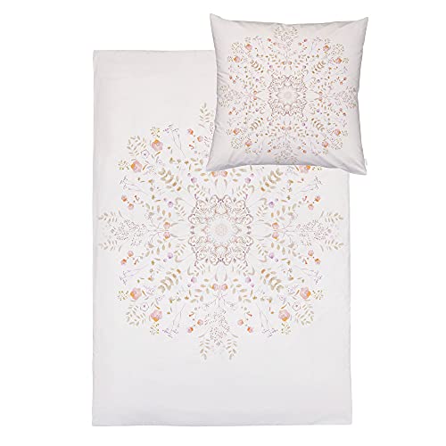 ESTELLA Bettwäsche Lhasa | Natur | 140x200 + 70x90 cm | Bio und GOTS Zertifiziert | trocknerfest und temperaturausgleichend | 100% Bio-Baumwolle | Zero-Waste-Verpackung