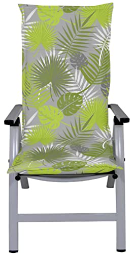 Hochlehner Auflage 2er Set Gartenstühle 120x50 cm Grün WAOCMA - Made in EU mit ÖkoTex100 (120x50x6cm (2er Pack))