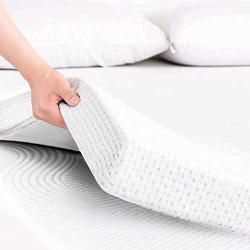 REAL CONFORT Memory Foam Matratzen Topper | Orthopädisch Matratzenauflagen mit Komfortschaumkern für Mattress | 105 x 190 cm, Dicke 8 cm