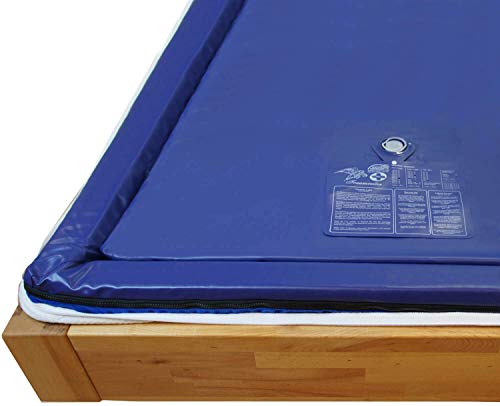 Traumreiter 1x Wasserbett Matratze Premium dual Wassermatratze 90x220 für 180x220 Softside I Wasserbettmatratze Wasserbettenmatratzen Wasserkern Water Bed Mattress MESAMOLL 2 (schwingt 1-2 Sek.)