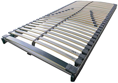 AM Qualitätsmatratzen Stabiler Lattenrost 90x200cm - bis 240 kg belastbar - fertig montiert - XXL Lattenrost in 90x200 cm - Auch bei Übergewicht geeignet