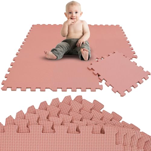 LittleTom 9 Teile Spielmatte Baby Puzzlematte ab Null - 30x30 Krabbelmatte Baby - Spielmatte Kinder Babydecke Spieldecke - Bodenmatte Kinderzimmer - Activity Babymatte Bodenschutzmatte Baby Spielzeug