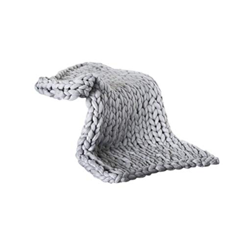 Grob Gestrickte Decke, Wolldecke Strickdecke Tagesdecke Überwurf Handgefertigt Haustier Bett Stuhl Sofa Super großen Arm Stricken Kuscheldecke sperrige Home Decor Geschenk