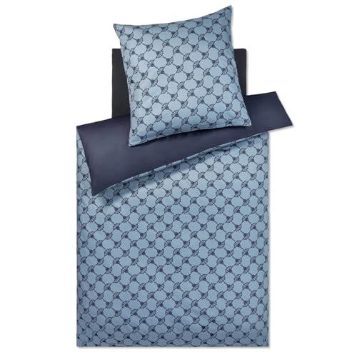 JOOP! Satin Bettwäsche Cornflower Double 4083 | 23 Deep Ocean - 135 x 200